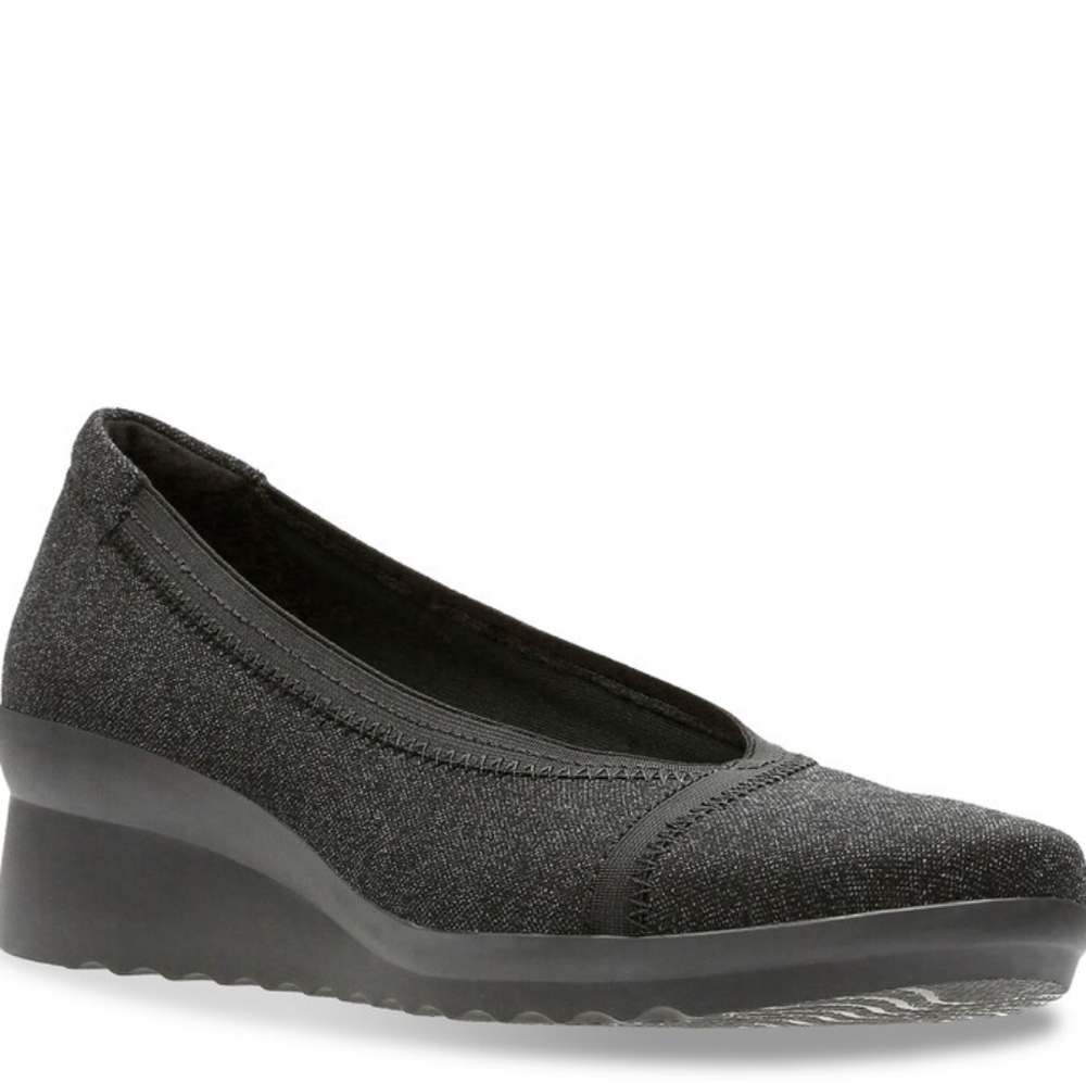 Clarks Black Wedge Shoes